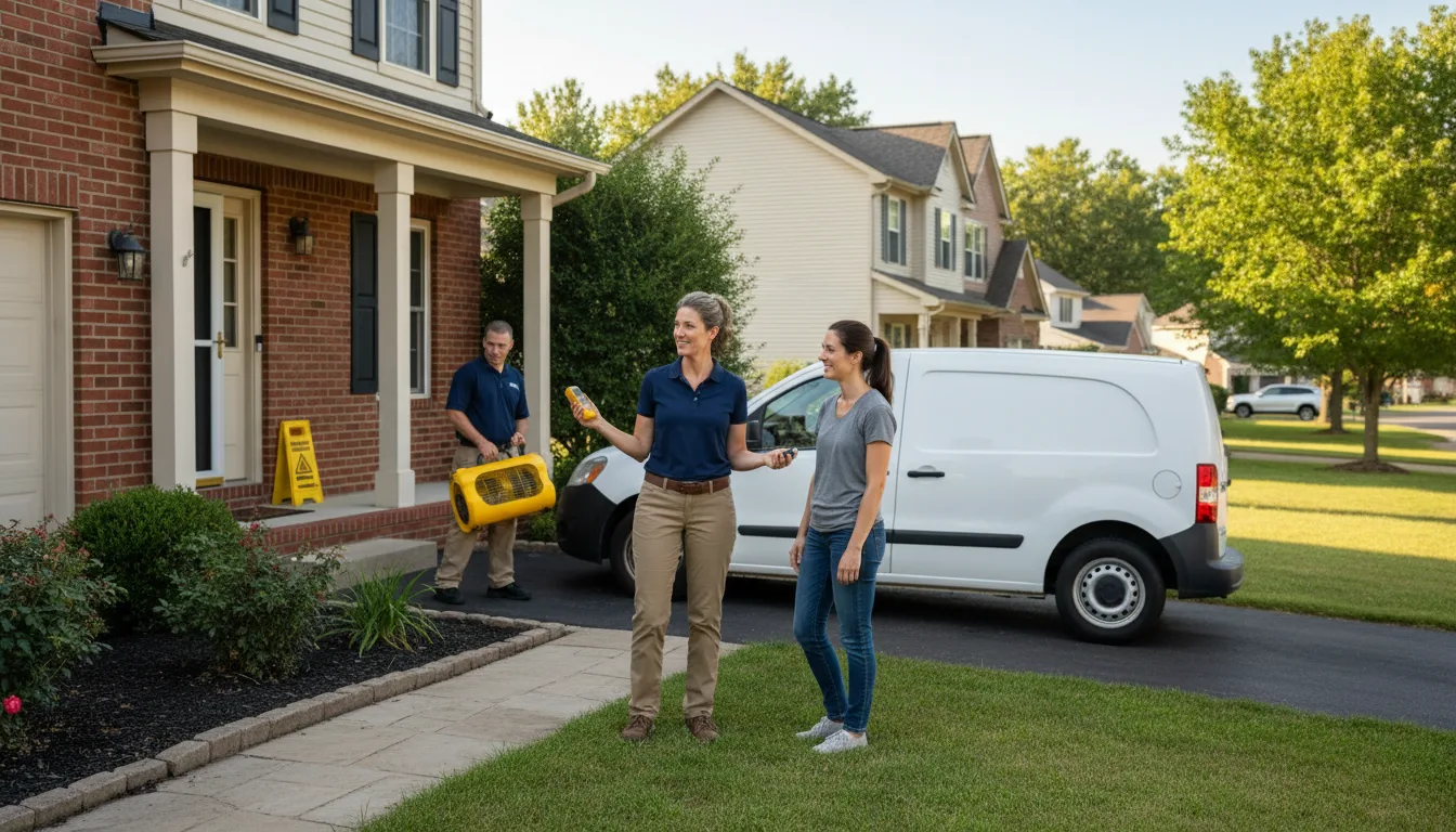 Residential water damage restoration in Jonesboro, IL